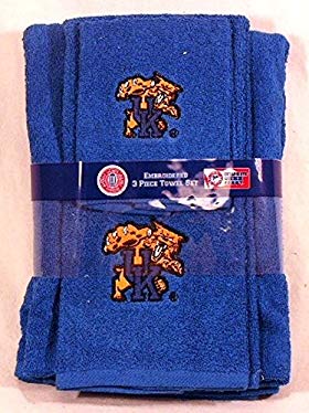 Kentucky Wildcats 3 PC Embroidered Bath Towel Gift Set