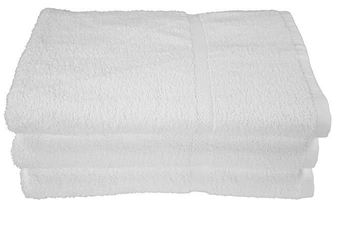 Riegel Royal 100-Percent Cotton Bath Towels, 27 by 54, White, 6-Pack