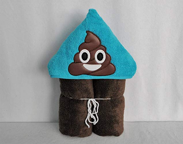 Emoji Poop Hooded Bath Towel - Baby, Child, Tween