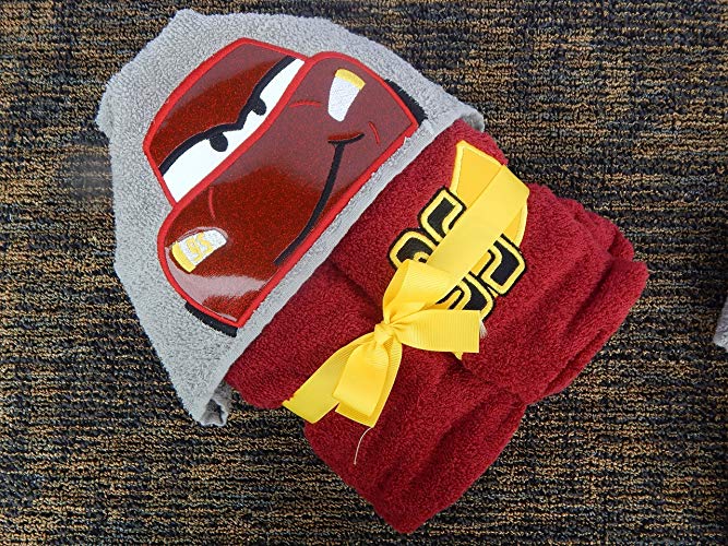 Personalized Racing Car Hooded Towel