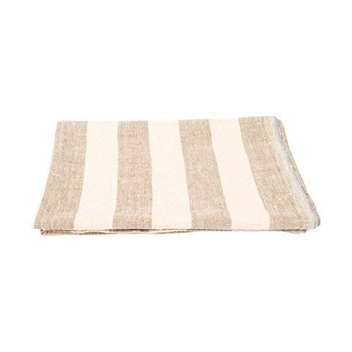 LinenMe Linen Philippe Bath Towel, 26 by 51-Inch, Natural