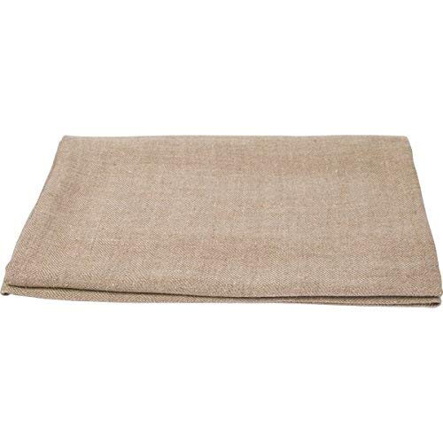 LinenMe Huckaback Linen Lara Bath Towel, 39 by 55-Inch, Natural