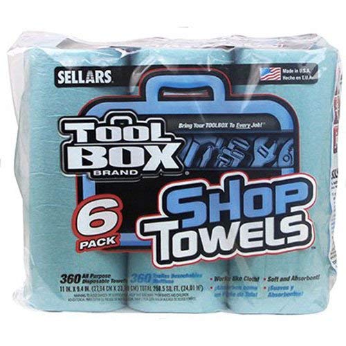 Sellars Wipers & Sorbents 5441602 Tool 6Pk Blu Shop Towel