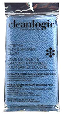 Clean Logic Stretch Bath and Shower Cloth colors may vary, (Pack of 12)