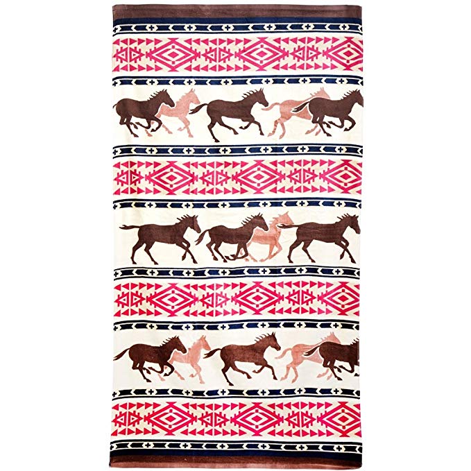 WesternWear Men's Horse Adventure Bath Towel One Size Multi One Size