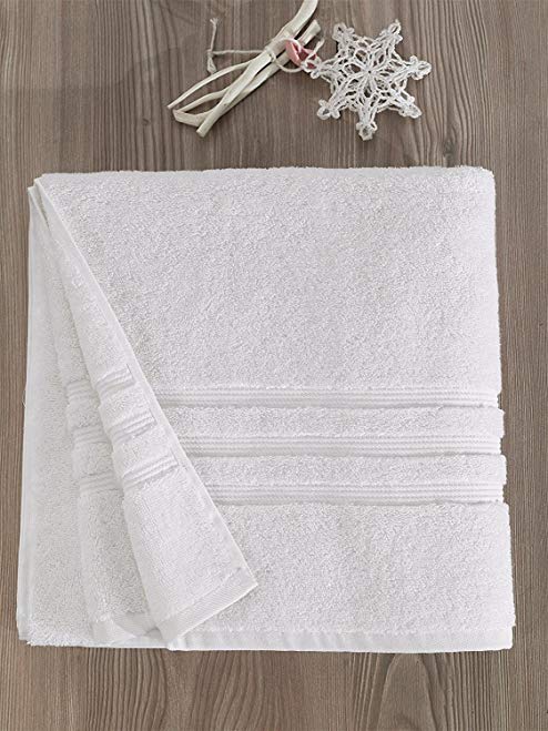 Ottomanson Luxury Low-Twist Yarn Turkish Cotton Bath Towel (4), 27