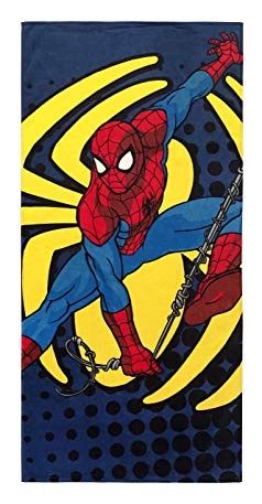 Marvel Spiderman Spidey Go Super Soft & Absorbent Kids Bath/Pool/Beach Towel, Featuring Spiderman - Fade Resistant Cotton Terry Towel, Measures 28 inch x 58 inch (Official Marvel Product)