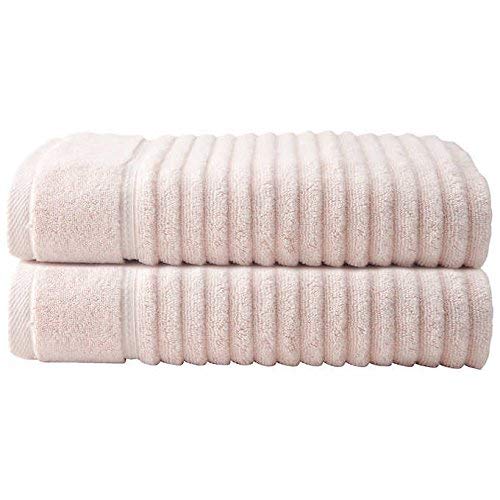 Costco Charisma Plush Soft Pile Luxury Ribbed bath towel Blush Pink 30