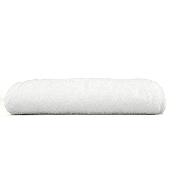 100% Turkish Cotton Soft Twist Bath Sheet Color: White