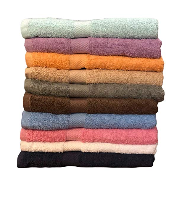 ecotowel ECO TOWELS 10-Pack Bath Towels - Extra-Absorbent - 100% Cotton - 27