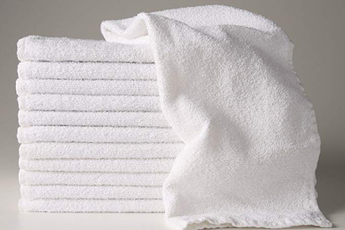 12 NEW WHITE 22X44 100% COTTON TERRY BATH/SALON 6.15# DOZEN GYM TOWELS UNUSED