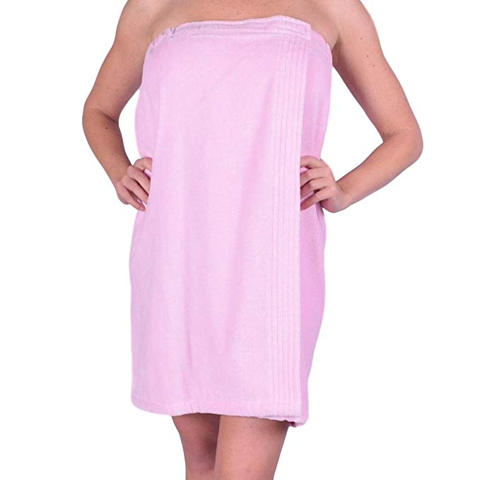 anatolian Womens Body Wrap Towel - 100% Cotton Adjustable Bath Cover Up ...
